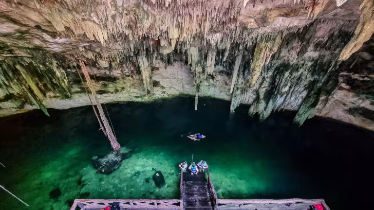 Cenote på Yucatánhalvön
