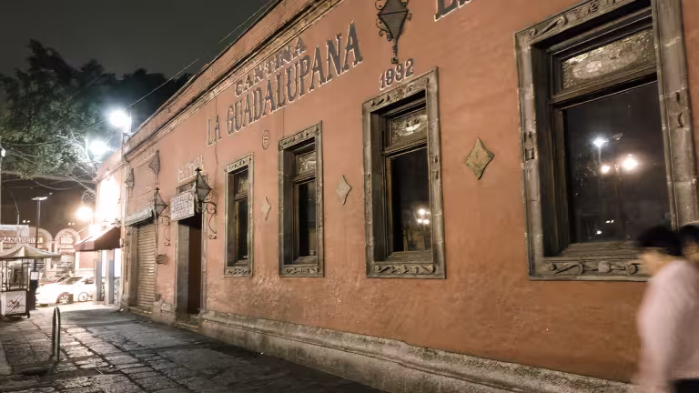 Cantina La Guadalupana från 1932 i Coyoacán.