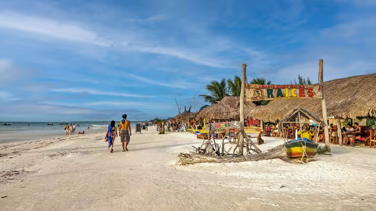 Strand på Holbox